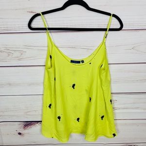 Apt. 9 neon bright bird print camisole blo…